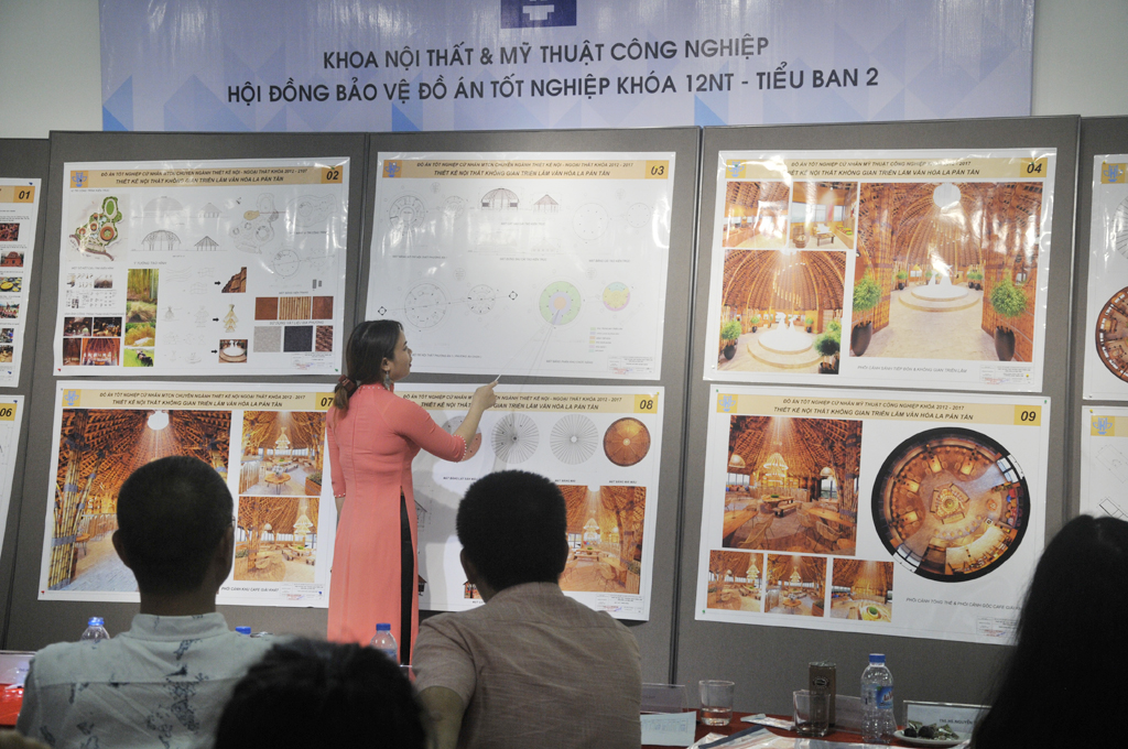 Khai mạc bảo vệ đồ án tốt nghiệp khóa 2012 – 2017 chuyên ngành Thiết kế đồ họa và Thiết kế nội thất khóa 2012 - 2017