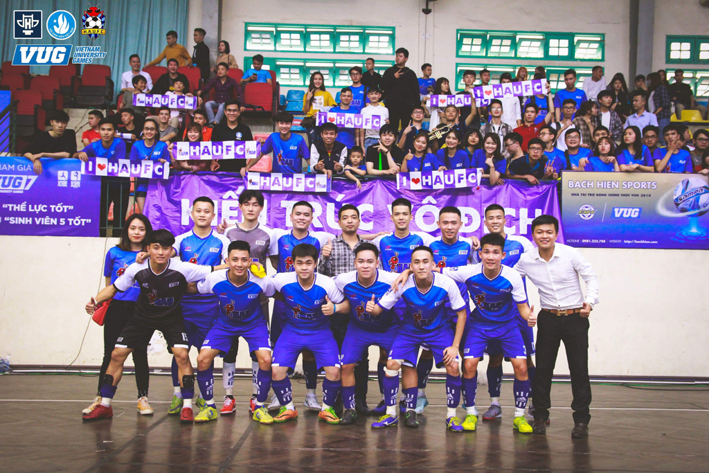 Câu lạc bộ Bóng đá Trường Đại học Kiến trúc Hà Nội có chiến thắng mở màn tại Giải thể thao sinh viên Việt Nam 2019