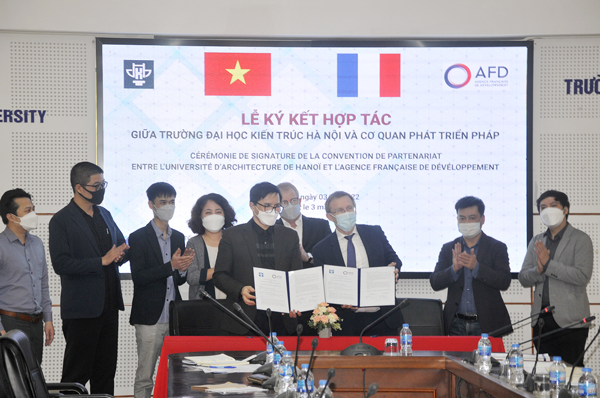 Lễ ký kết Thỏa thuận hợp tác giữa Trường Đại học Kiến trúc Hà Nội (HAU) và Cơ quan phát triển Pháp (AFD)