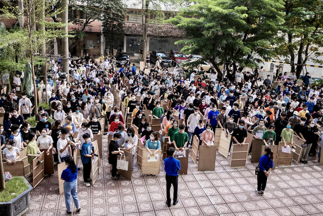 Trường Đại học Kiến trúc Hà Nội đón gần 3.300 thí sinh tham gia thi năng khiếu