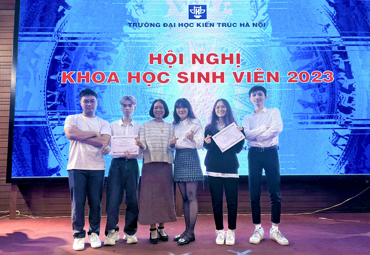 Thiết kế kiến trúc cảnh quan ga tàu điện, nhóm HAUER khoa Quy hoạch “rinh” giải Nhất Sinh viên nghiên cứu khoa học cấp Trường