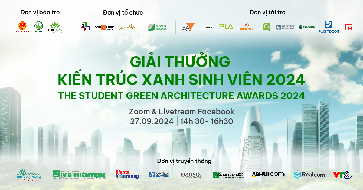 Chúc mừng 04 đồ án đạt giải thưởng “Kiến trúc xanh sinh viên 2024”